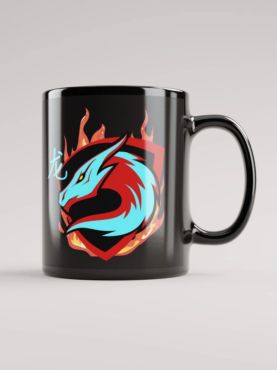 Dragon Emblem Black Glossy Mug product image (1)