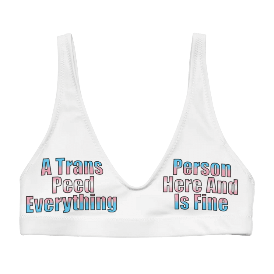 A Trans Person Peed Here Bikini Top product image (1)