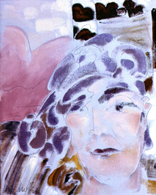 Head of a Woman (1984) on canvas product image (1)