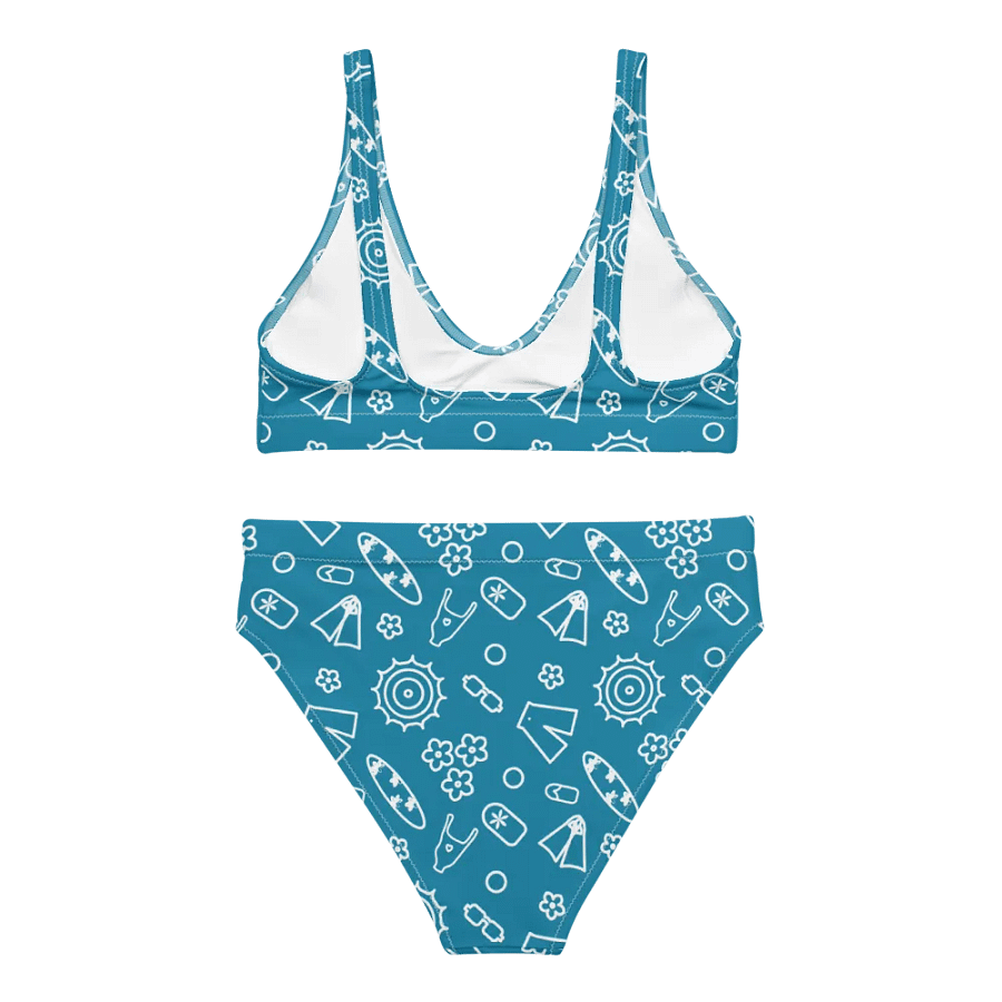 Beach Necessities Pattern High Waisted Bikini product image (6)