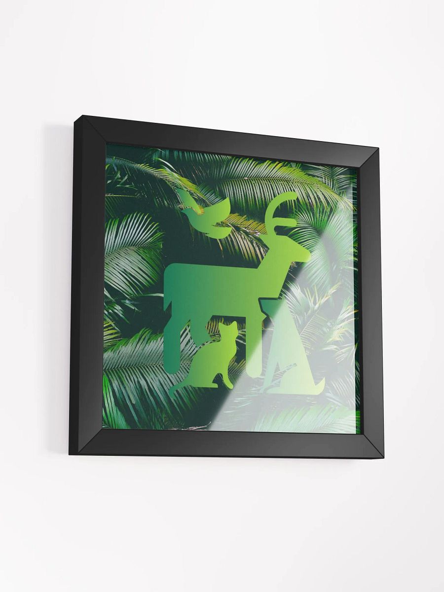 Endangered Species - Mexico - Logo Eco-Friendly Ayous Wood Framed Poster product image (3)