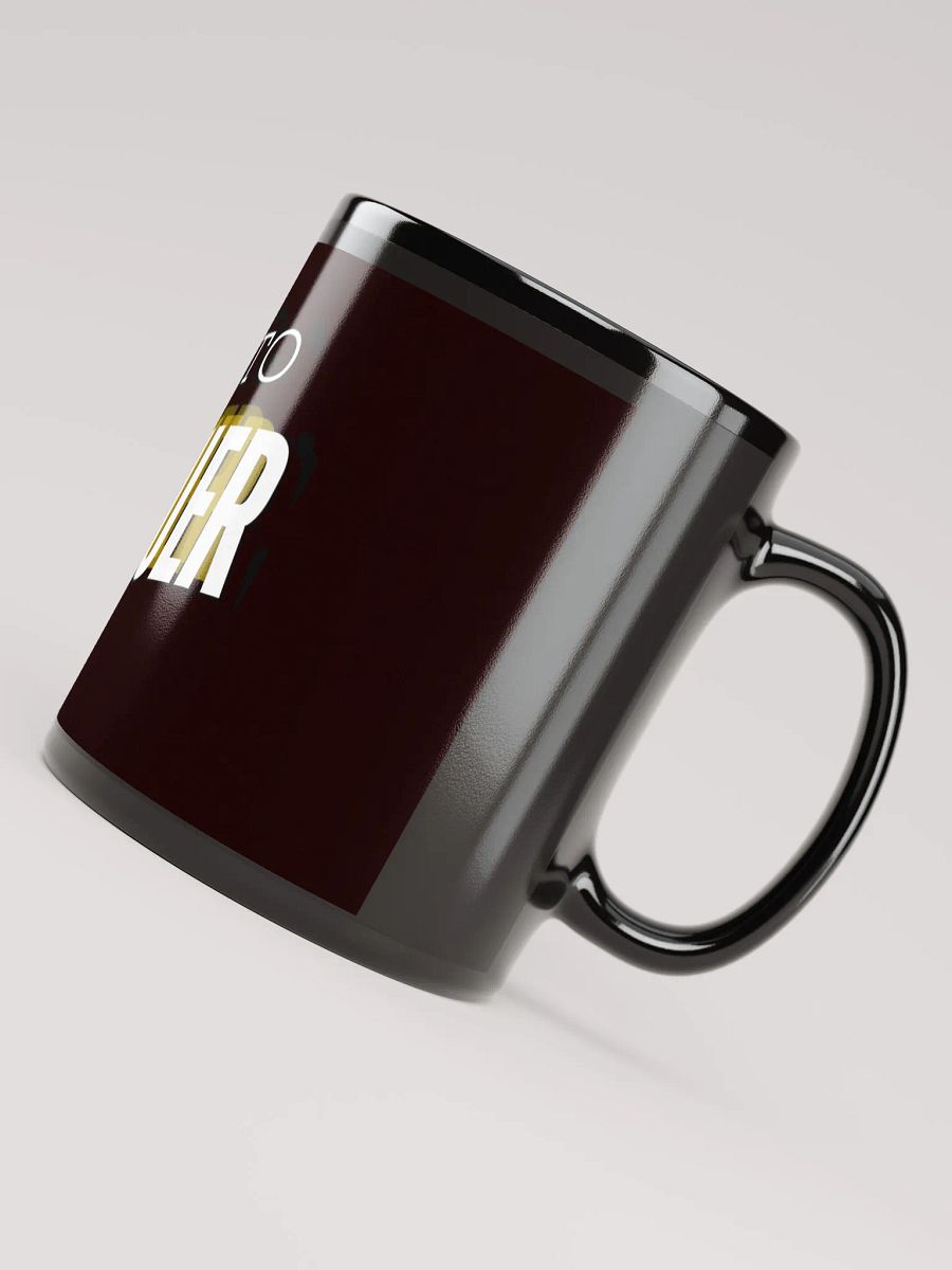 Black Glossy Conqueror's Calligraphy Mug product image (7)