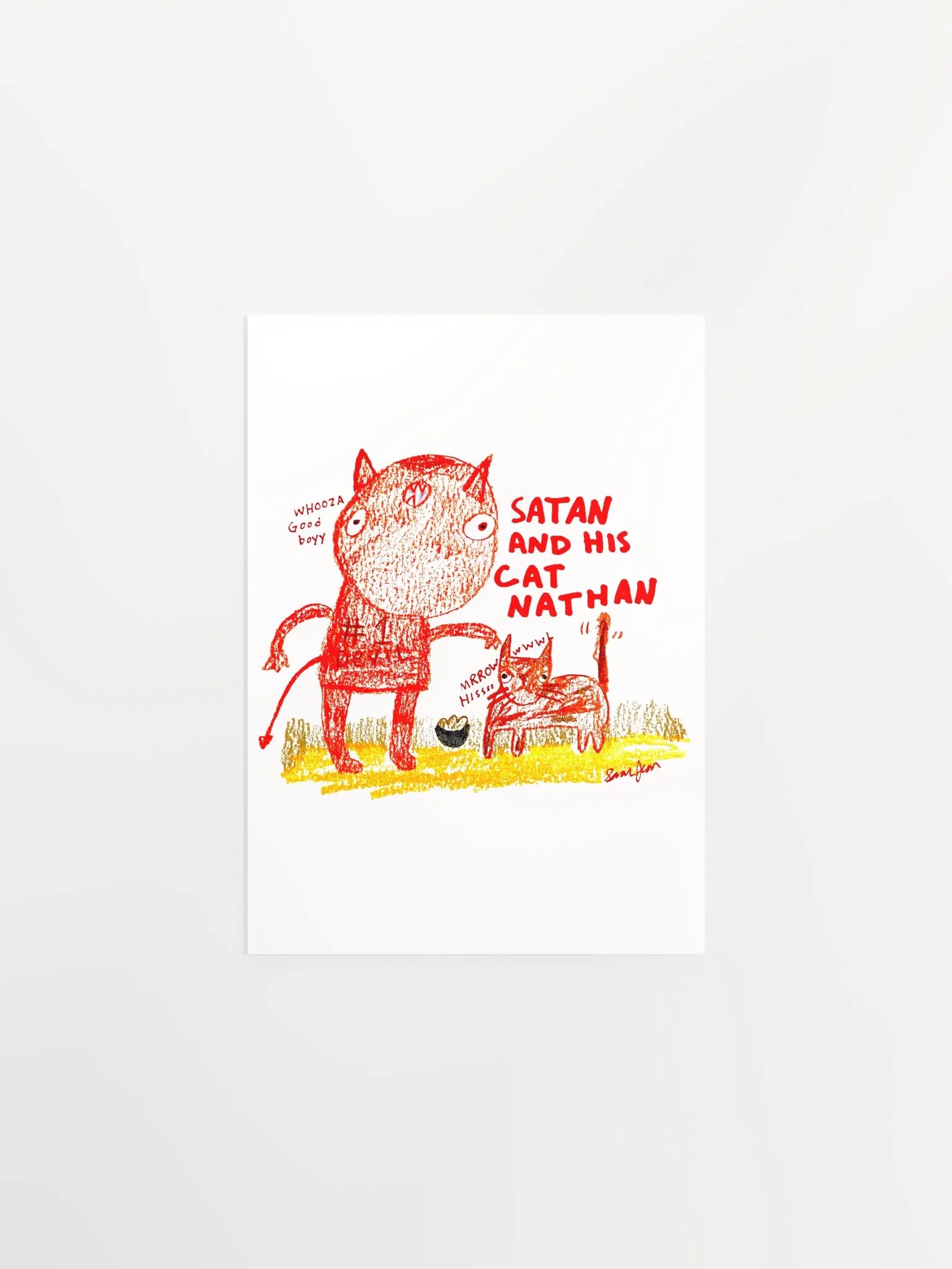 Satan and Nathan matte poster product image (3)