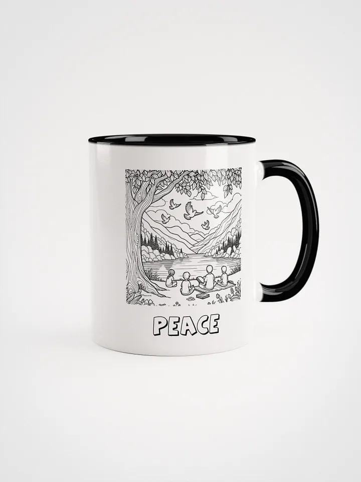 Peace’s Tranquil Sanctuary Coloring Book Mug product image (1)