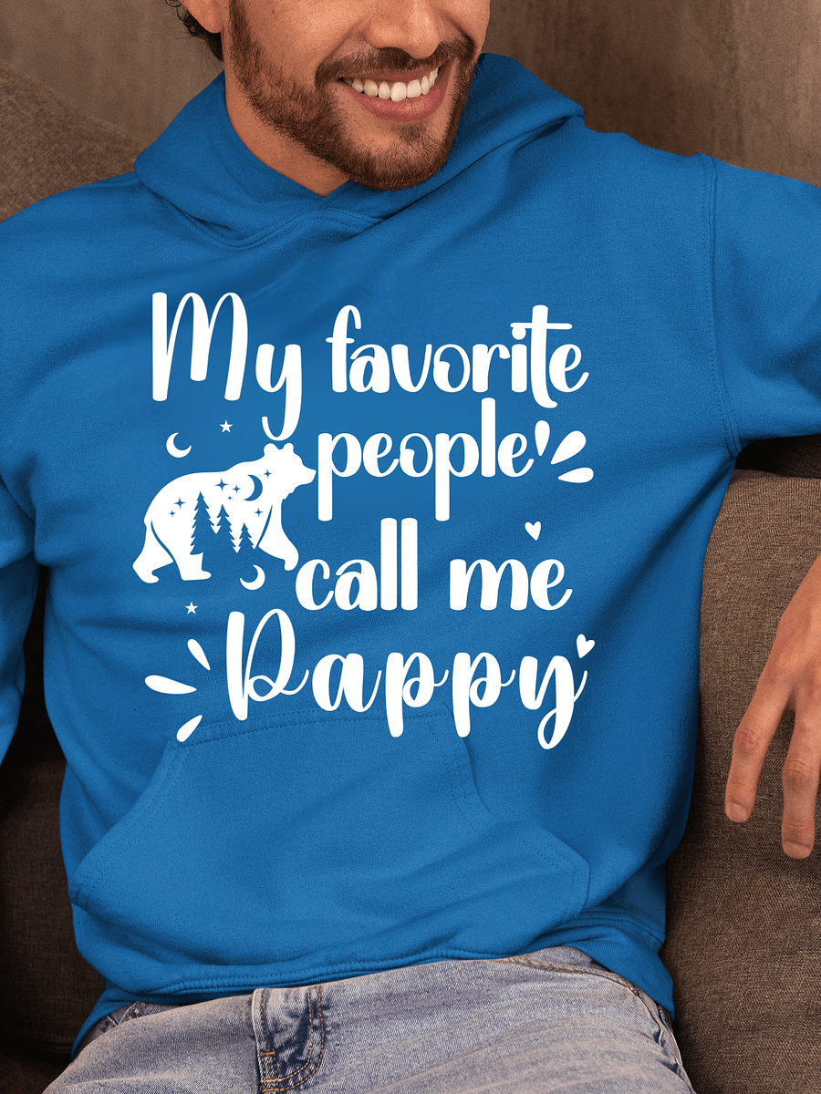 My Favorite People Call Me Pappy, Grandpa Gildan Hoodie. product image (22)