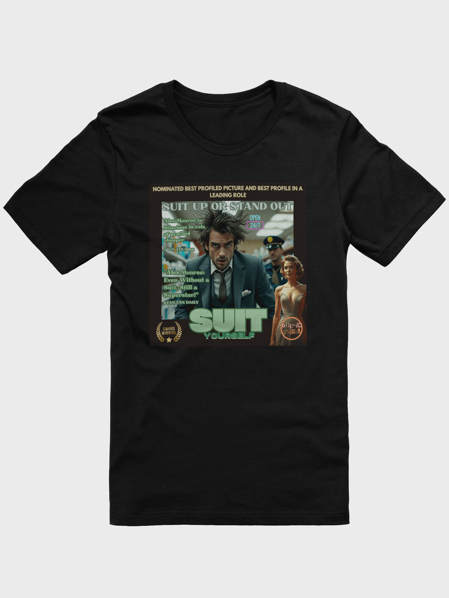 Alex Monroe: Suit Up or Stand Out T-Shirt product image (1)