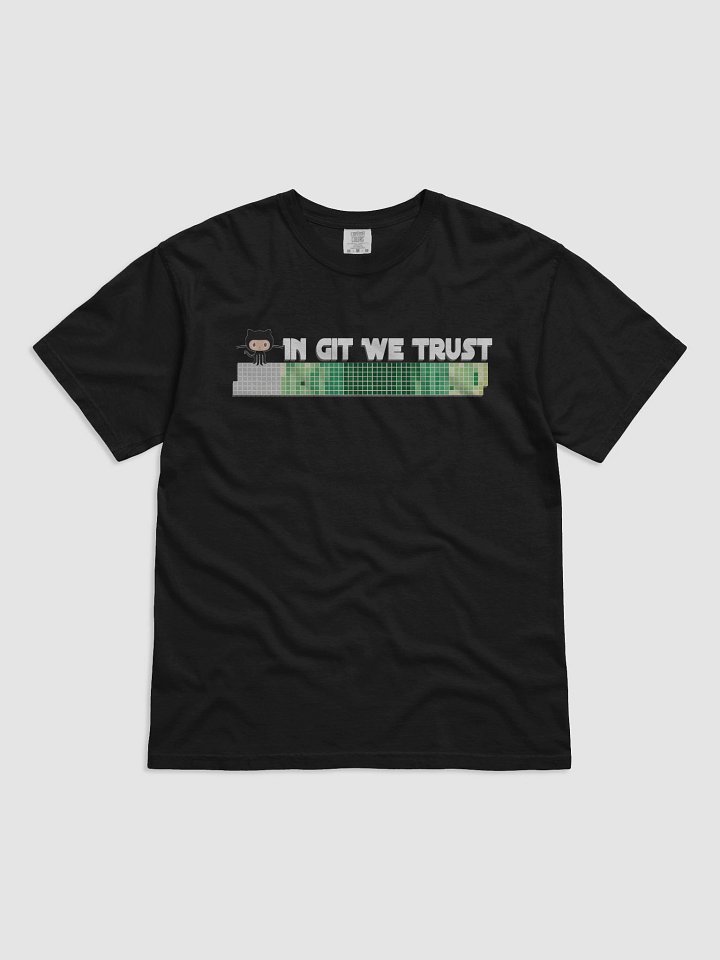 Git Commit Heatmap T-Shirt – In Git we trust product image (4)