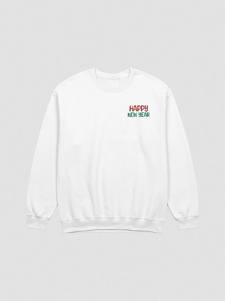 Embroidery Colorful New Year's Greetings Sweatshirt product image (1)