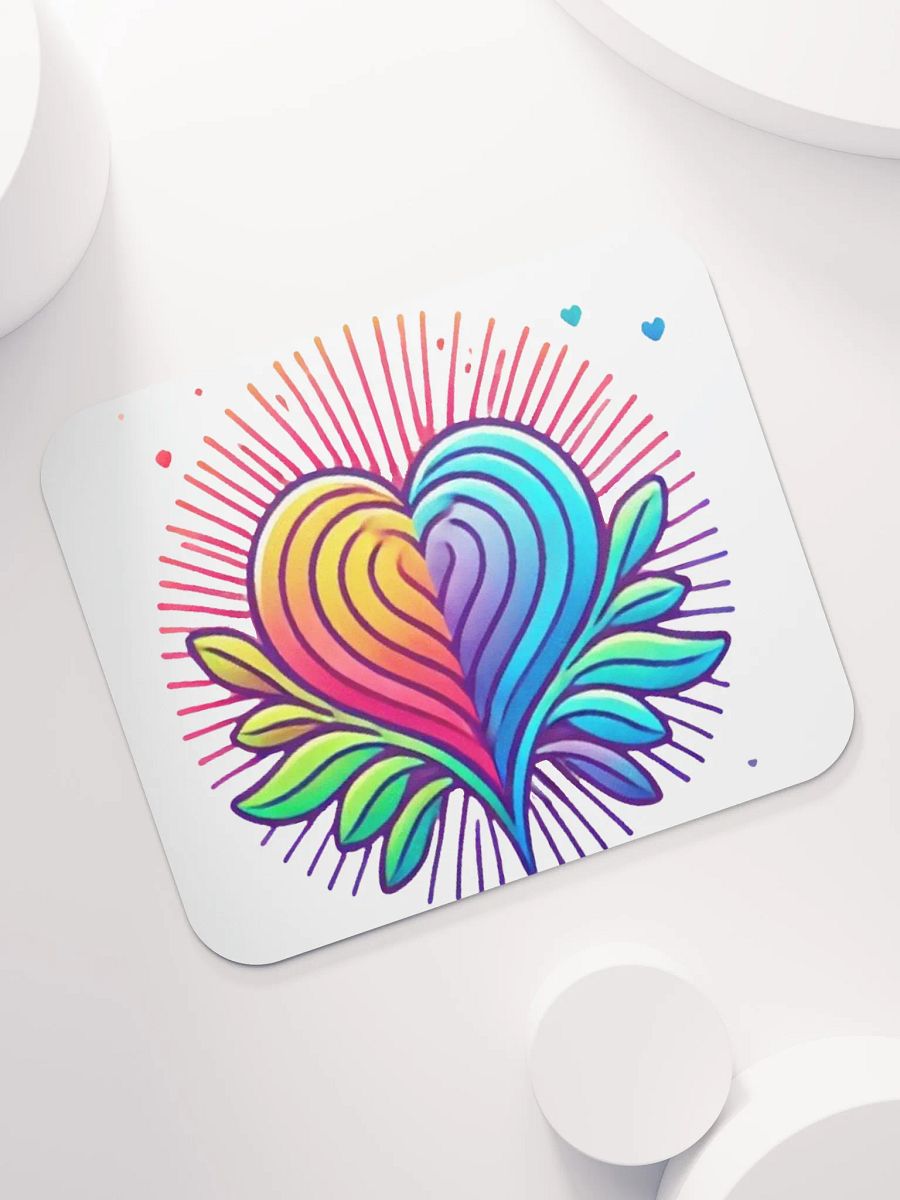 Vibrant Heart Mouse Pad product image (7)