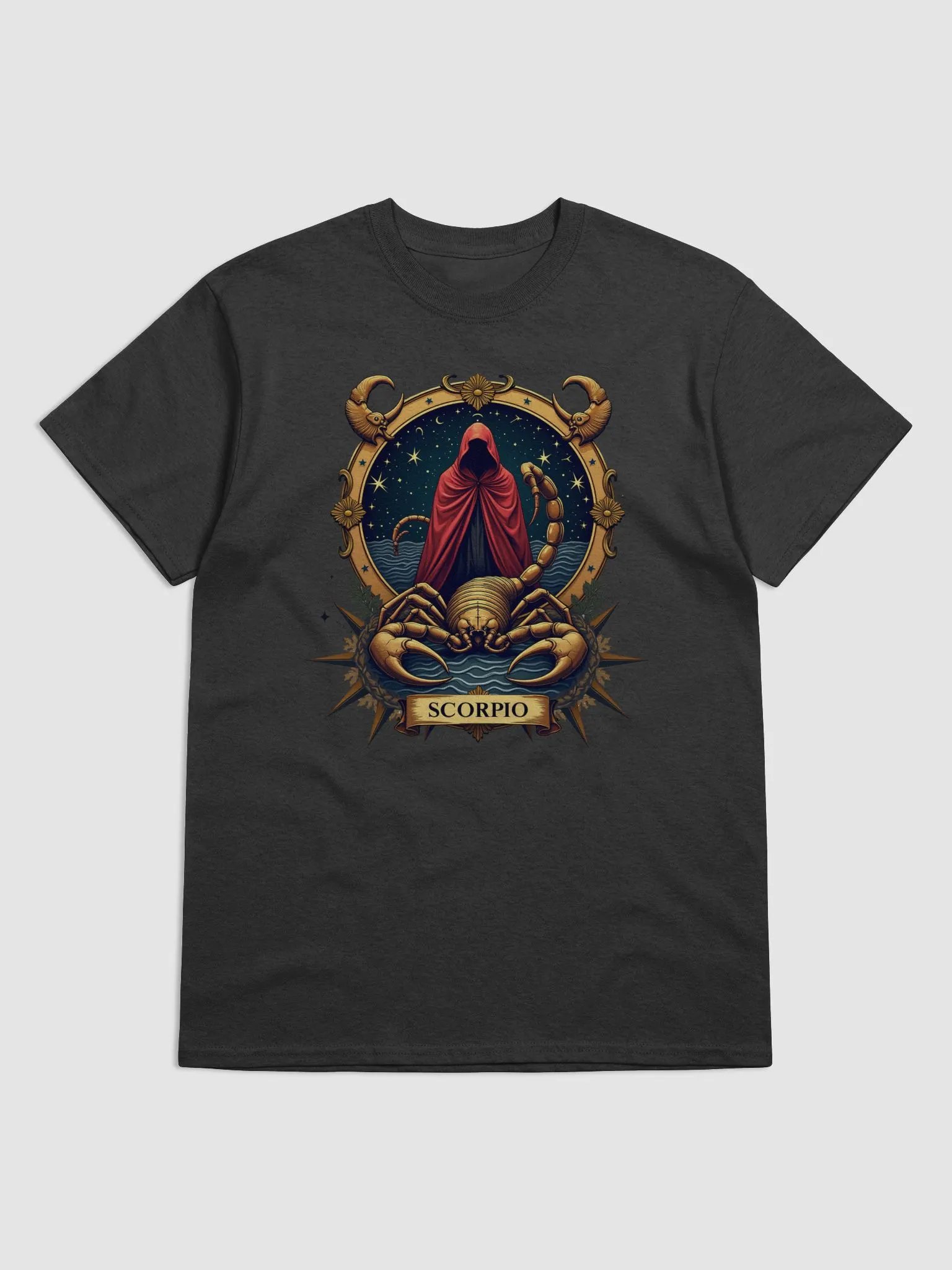 Scorpio Zodiac Tarot Design - Mysterious Scorpion and Cloaked Figure product image (6)