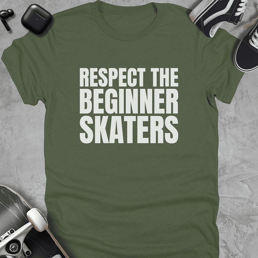 Respect the beginner skaters, Skateboarding t-shirt, Unisex product image (1)
