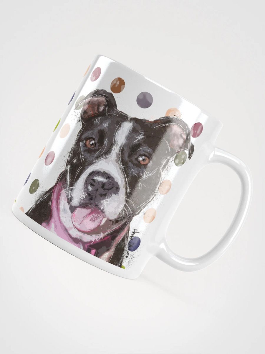 Pop Art Pitbull, white mug product image (5)
