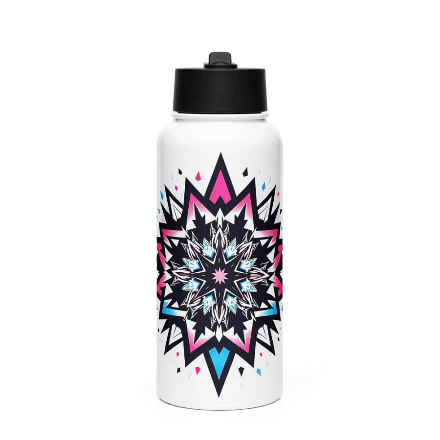 Mandala Pulse Stainless Steel Water Bottle with a Straw Lid product image (1)