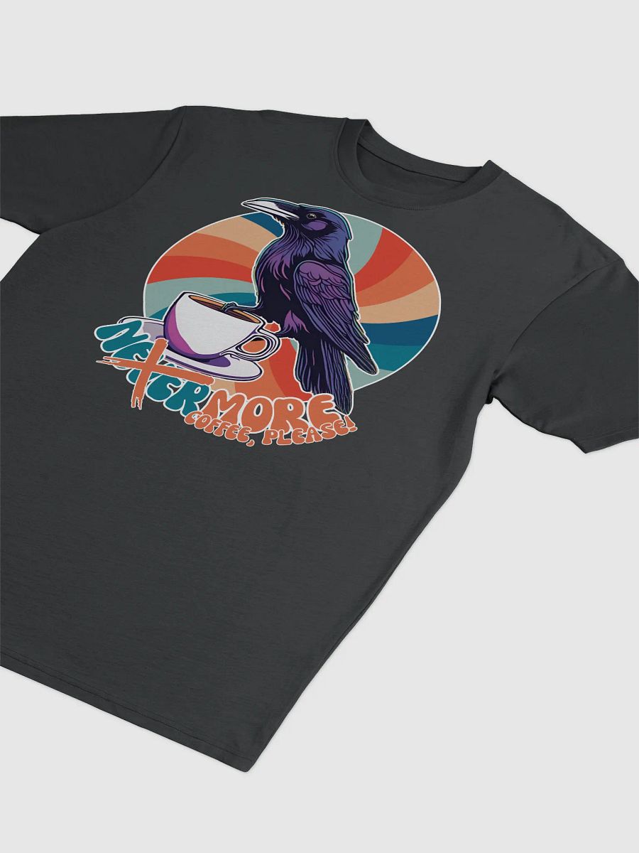 Nevermore Coffe Please! Raven Retro -T-shirt product image (3)