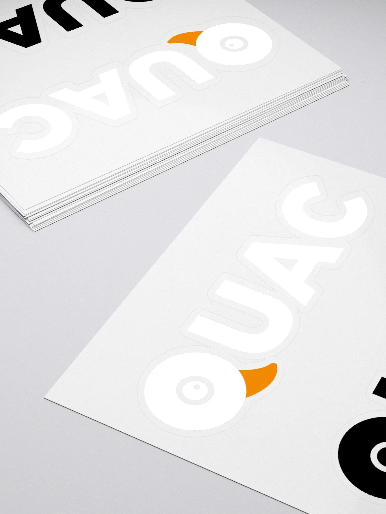 White & Black QUAC Stickers product image (4)