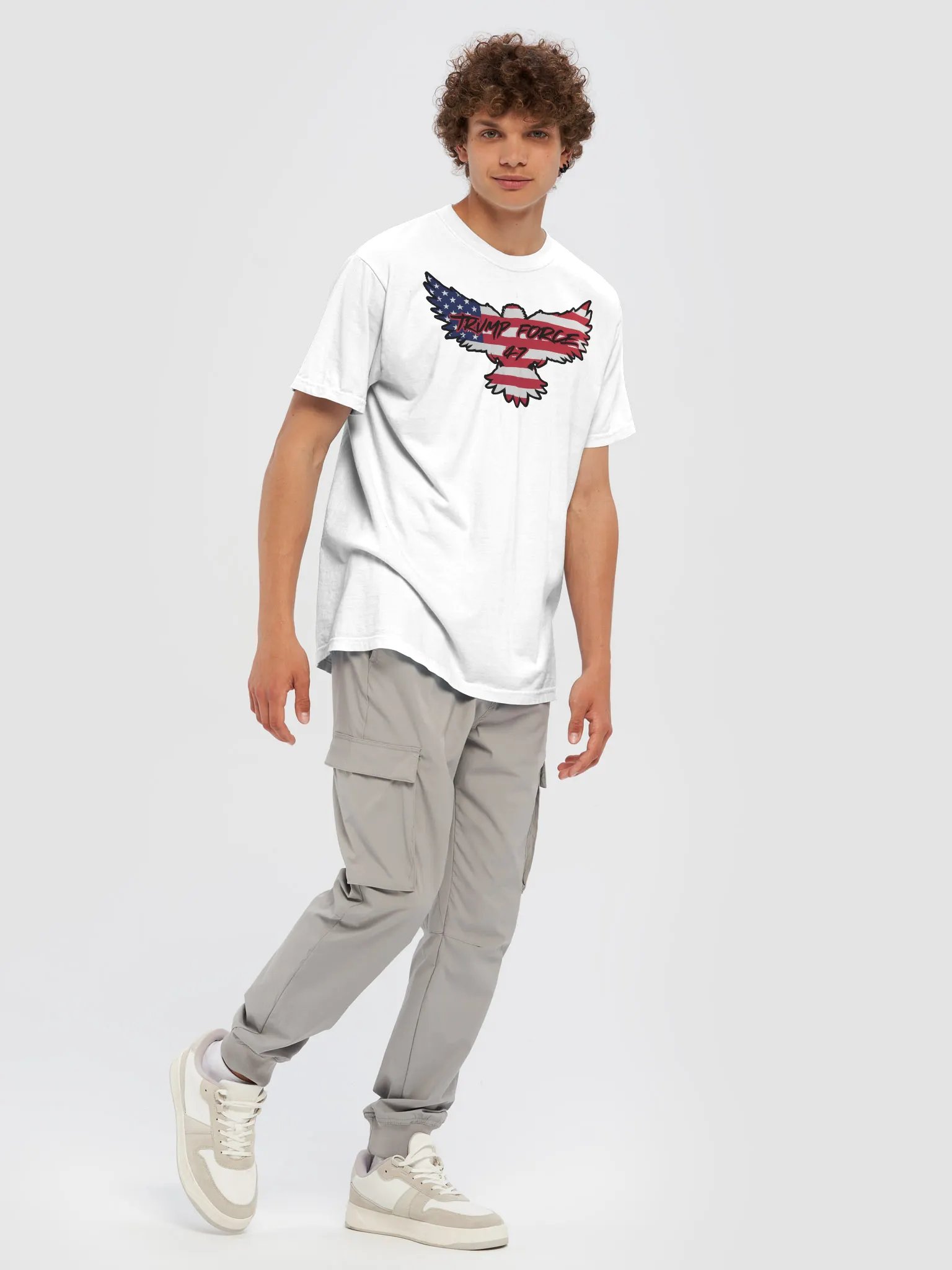 Patriotic Eagle Trump Force 47 Tee product image (7)