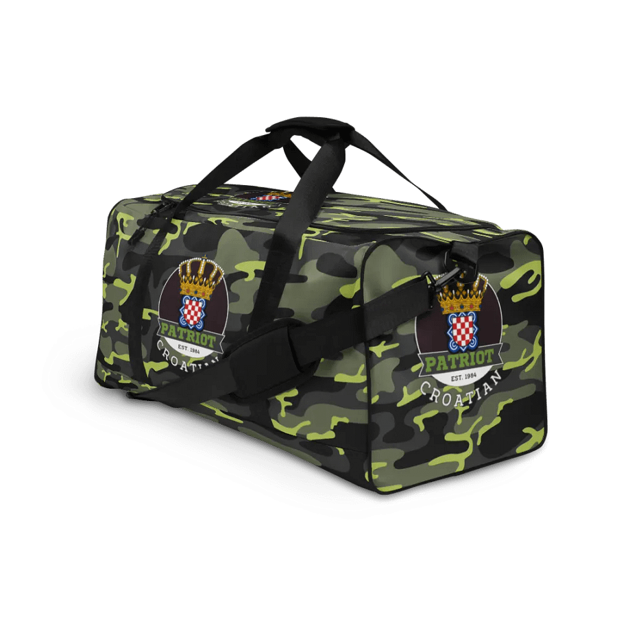 Croatian Patriot All-Over Print Duffle Bag product image (3)