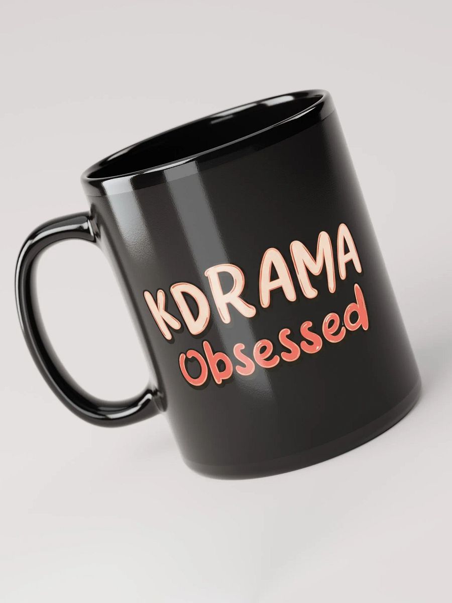 KDRAMA Obsessed Black Glossy Mug product image (3)