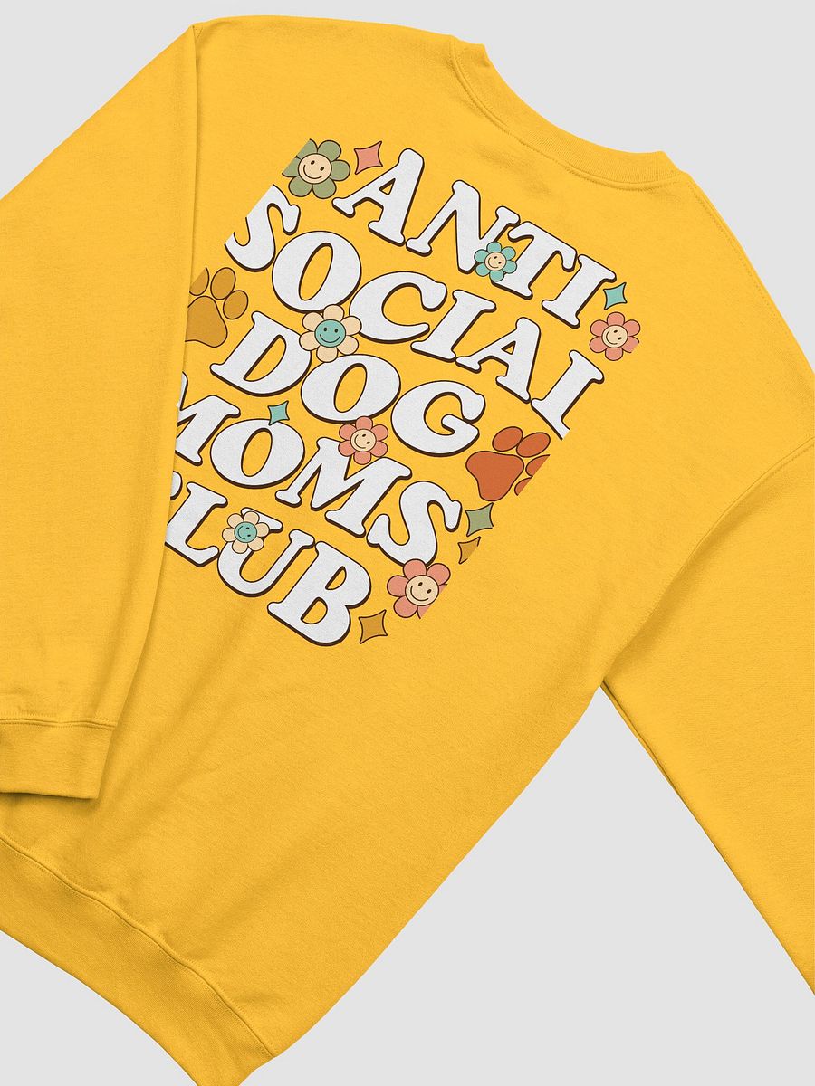 Anti Social Dog Moms Club Retro(White) Sweatshirt | Funny Introvert Shirt for Dog Moms product image (16)