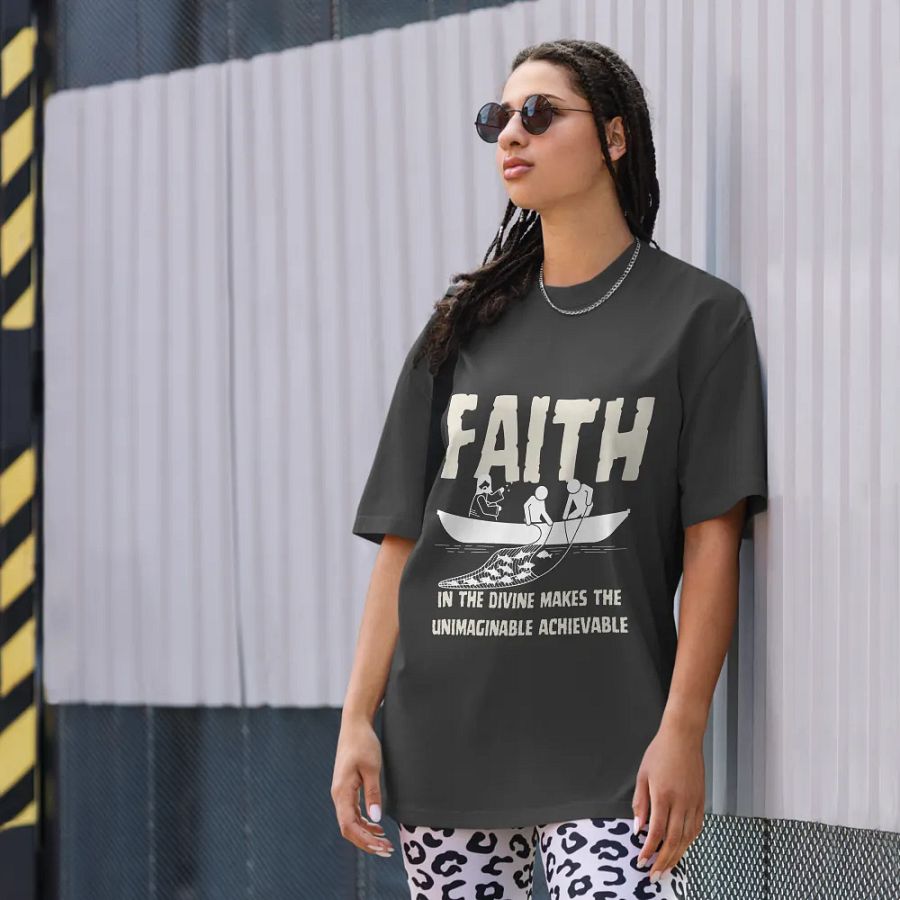 Faith in the Divine Oversize Unisex T-shirt product image (2)