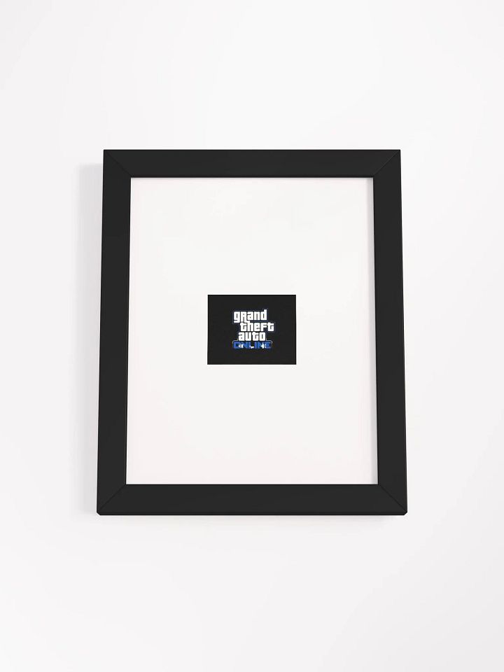 Grand Theft Auto Online Themed Bold Font Framed Poster product image (1)
