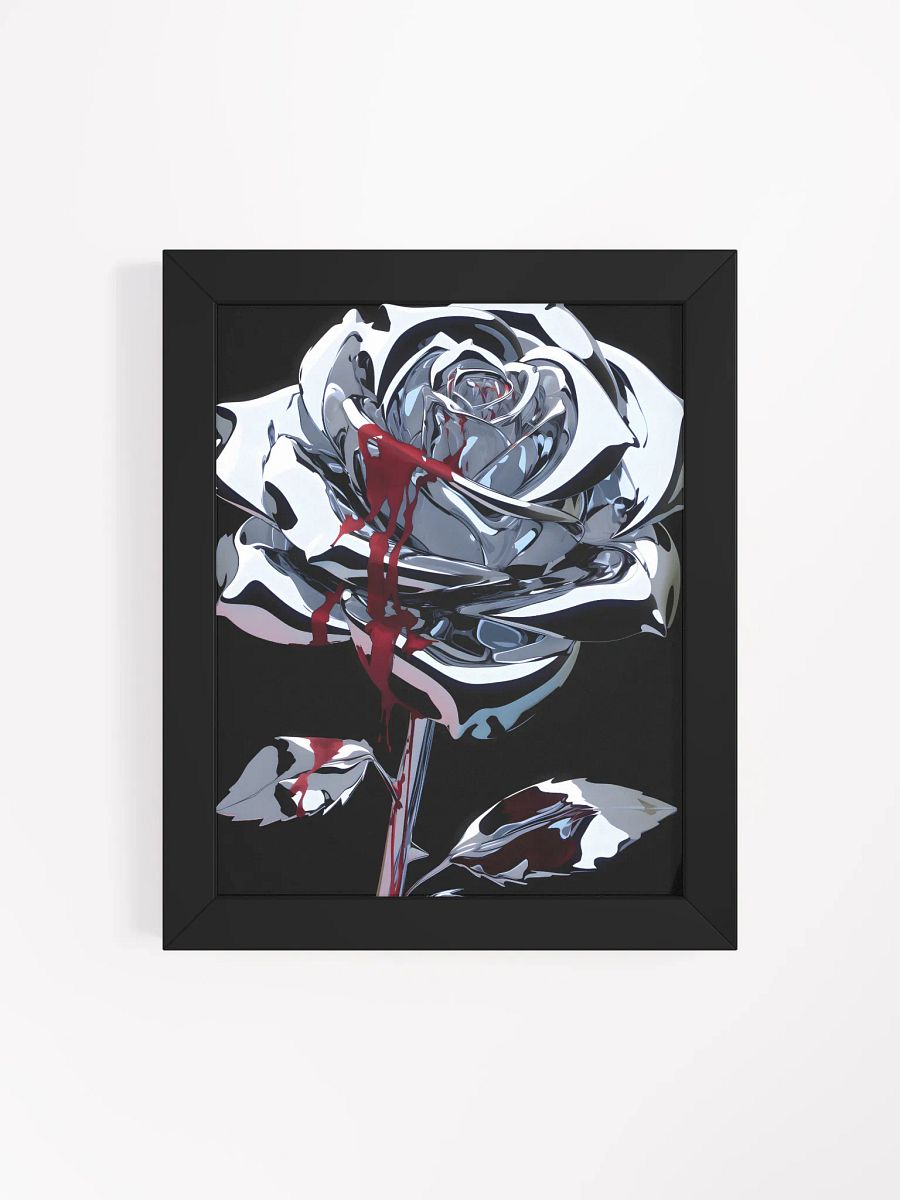 Bleeding Metallic Rose Framed Poster product image (4)