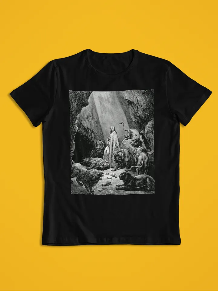 Daniel in the Lion's Den Gustave Dore Bible Illustration Unisex T-Shirt product image (1)