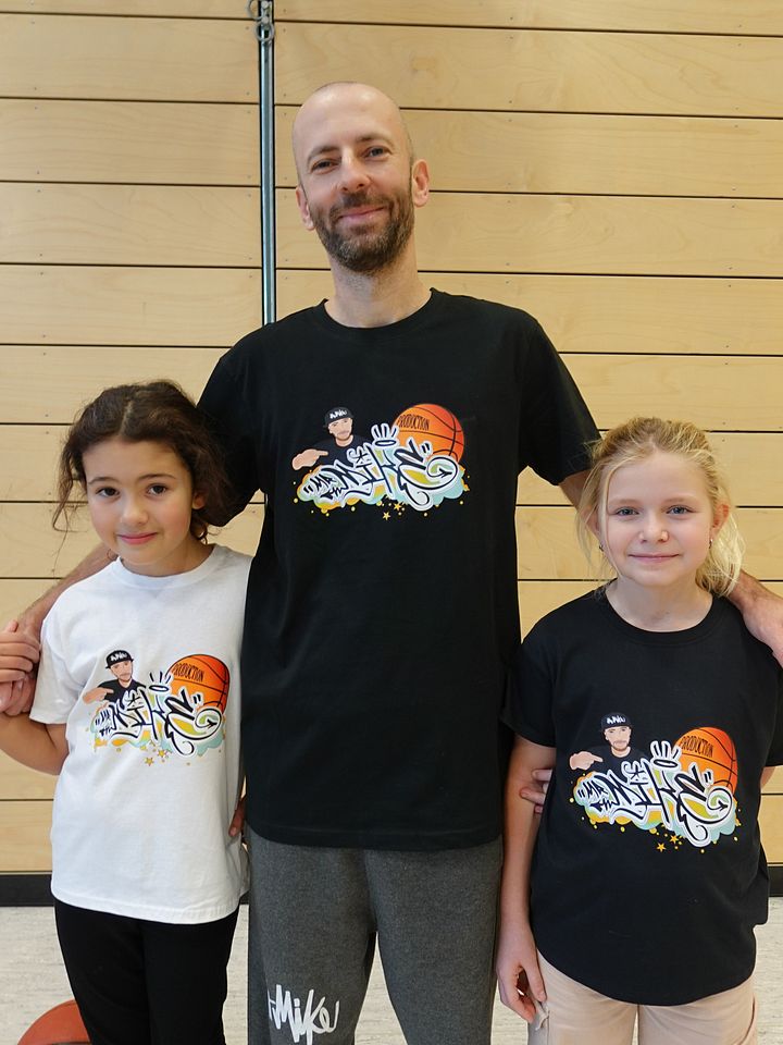 MrMike Basketball Art Kids T-Shirt product image (1)