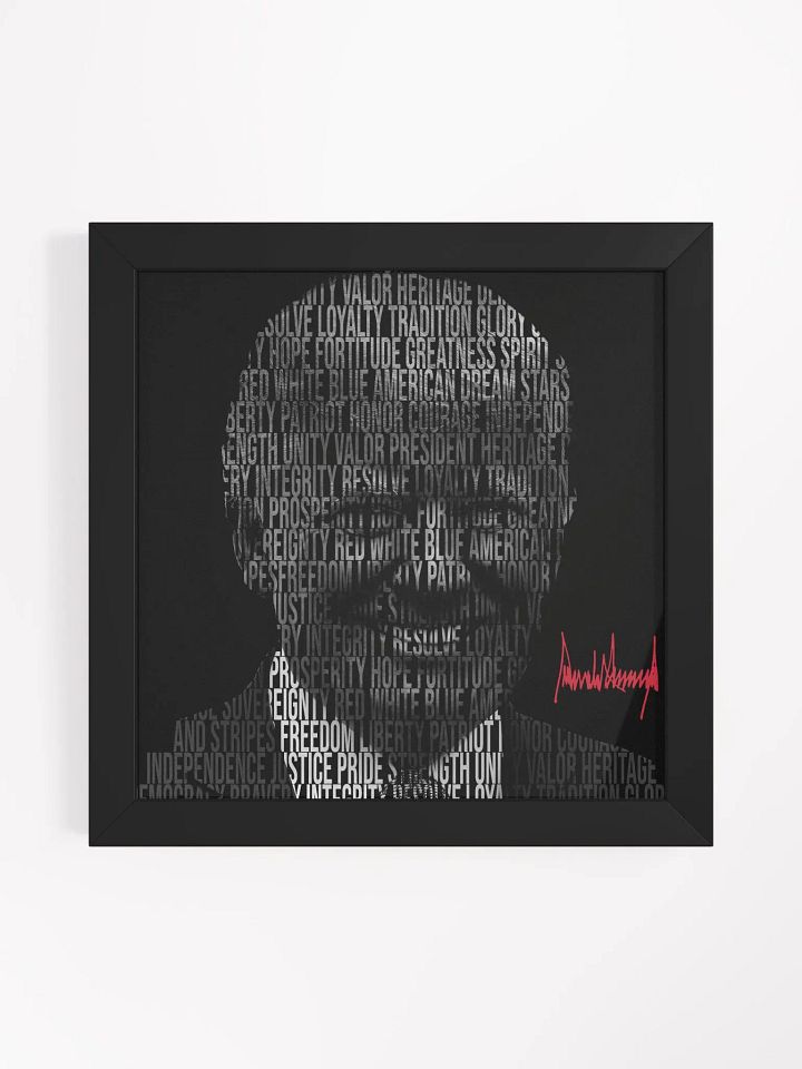 Trump Patriotic Word Silhouette - Wall Art product image (2)