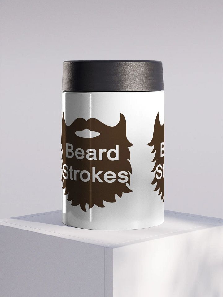 Beard Strokes Stainless Steel Koozie product image (2)