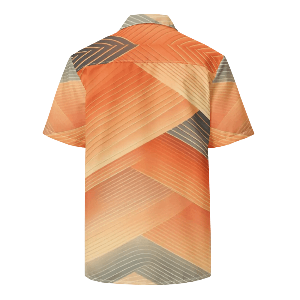 Men's Full-Print-7 Orange Hawaiian Shirt product image (5)