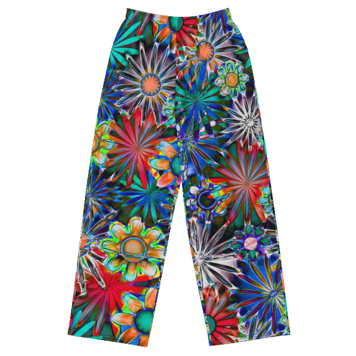 Tropical daisies Wideleg Pants product image (2)