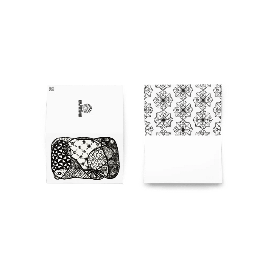 Doodle Medley Blank Greeting Card product image (14)