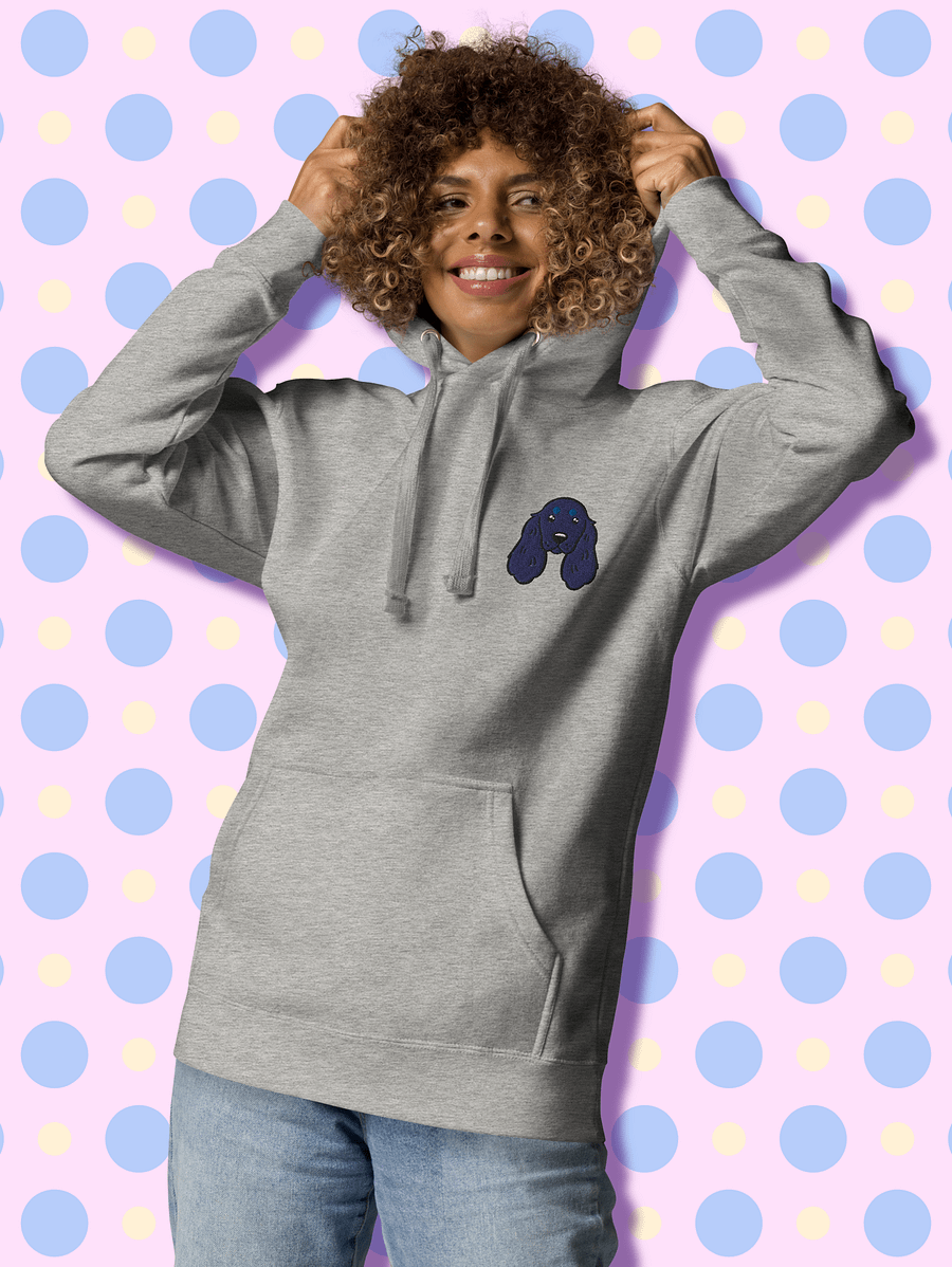 Cute Black English Cocker Spaniel Pup Unisex Hoodie product image (3)