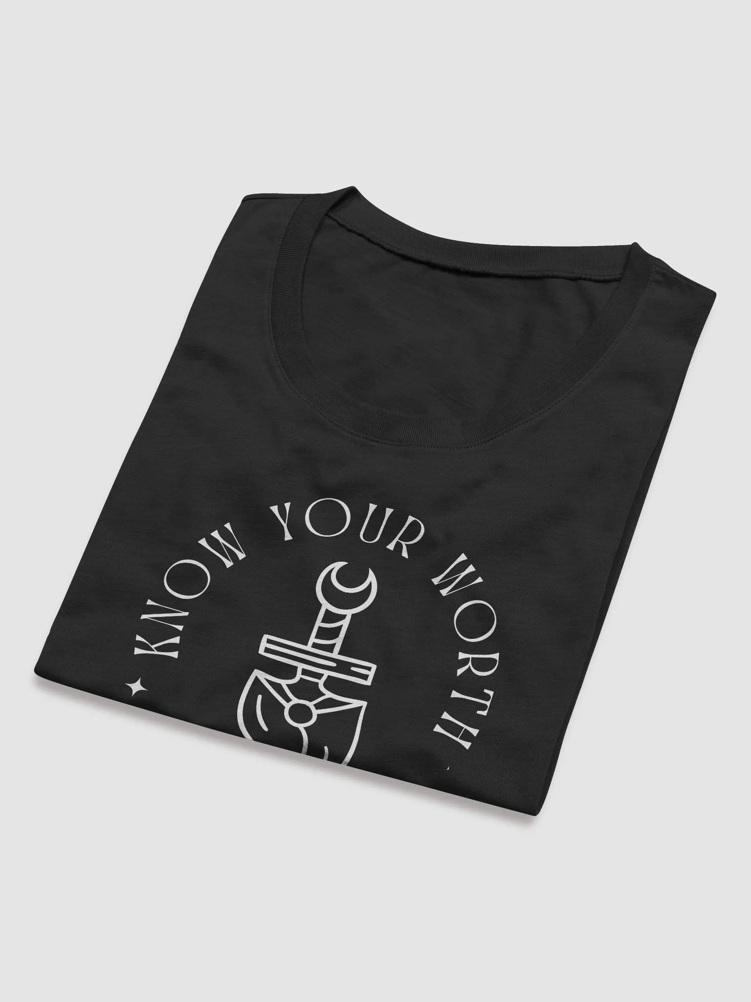 Know Your Worth Womens Triblend Printed Tee product image (5)