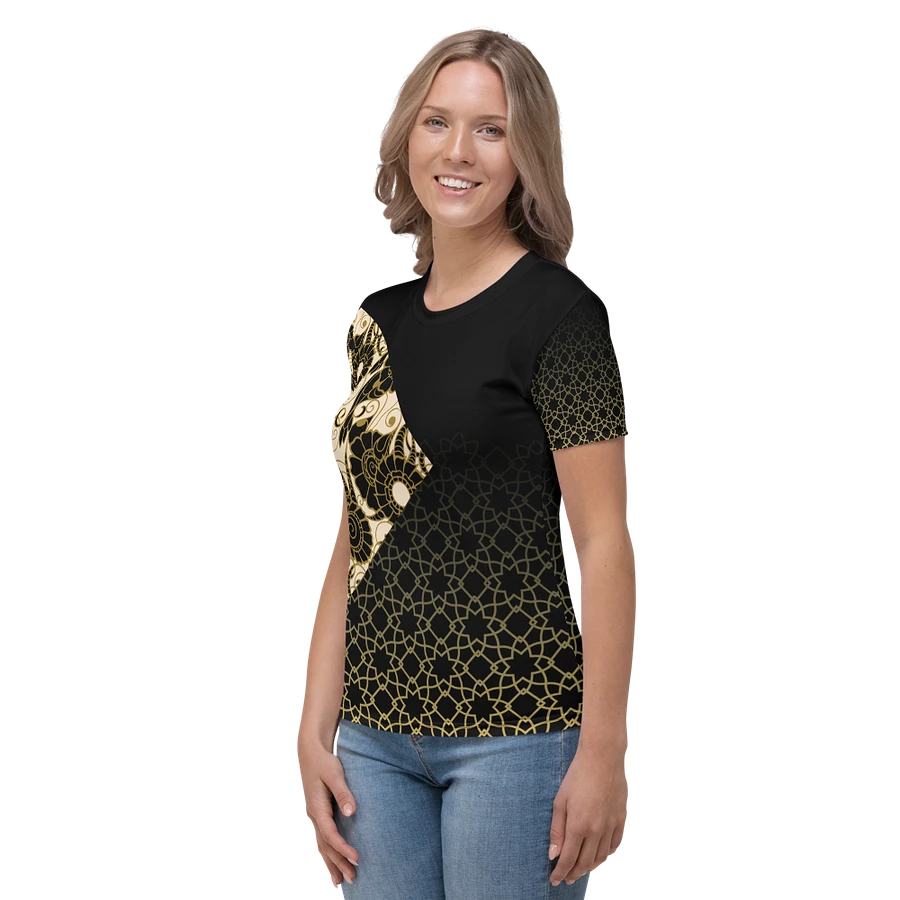 Black And Gold Patterned T-Shirt product image (3)