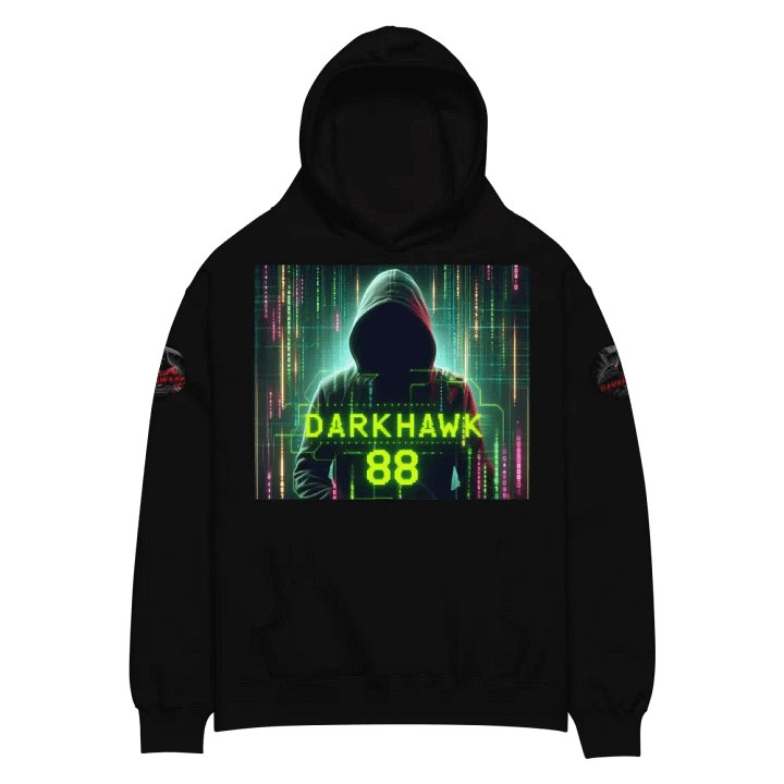 DARkHAWk88 HACKER HOODIE (Black) product image (2)