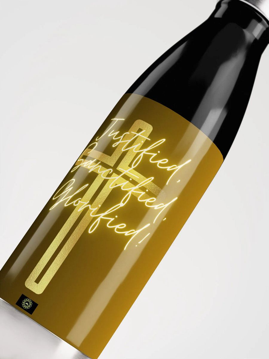 Justified, Sanctified, Glorified! Stainless Steel Water Bottle product image (5)