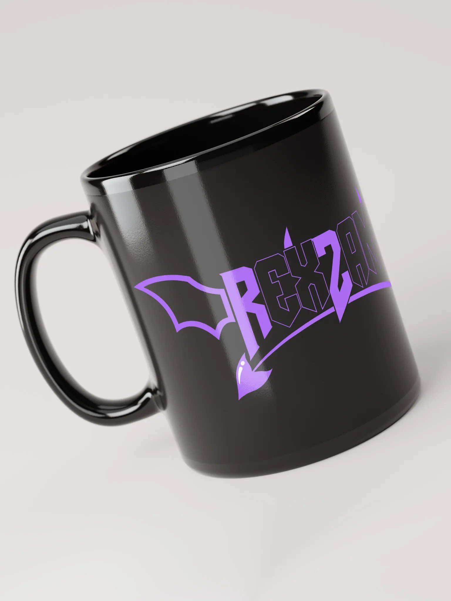 Rex Persona | Black Glossy Mug product image (3)