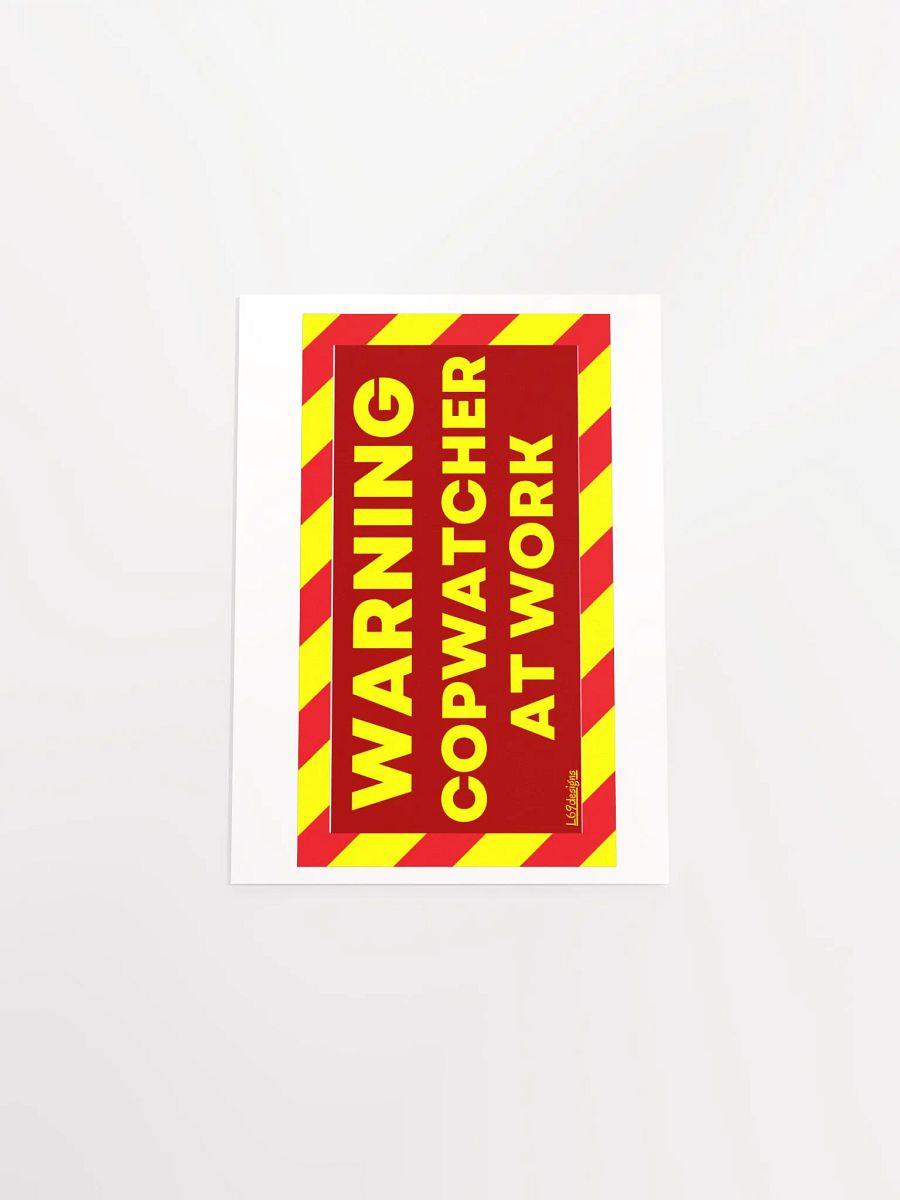 WARNING : COPWATCHER AT WORK product image (4)