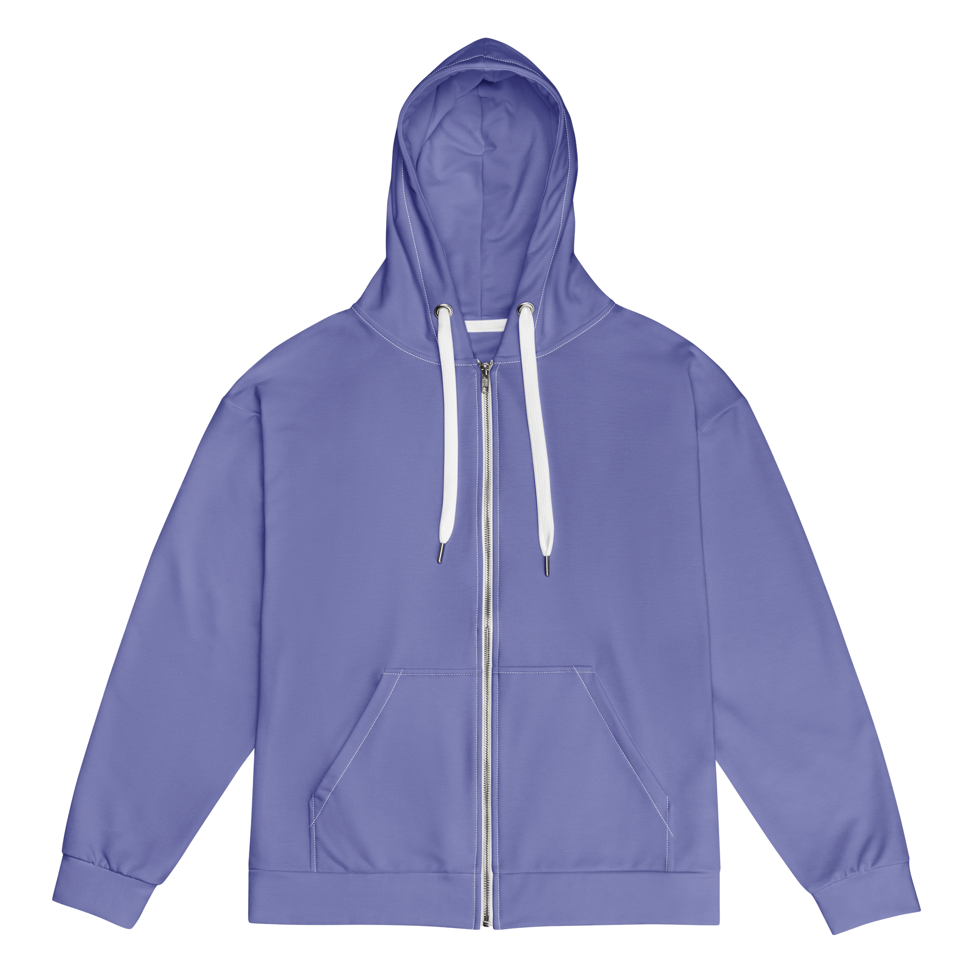 I Own a House in Aspen Violet Blue Solid Color Eco Friendly Unisex Zip Hoodie product image (1)