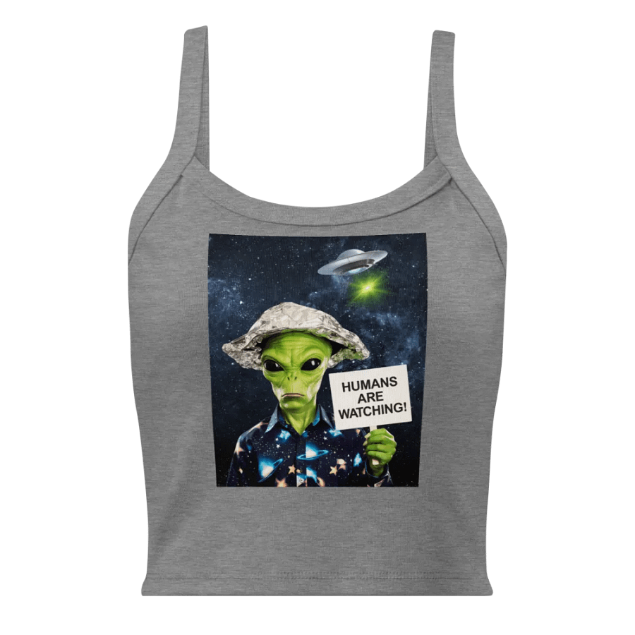 Alien Alert Micro-Rib Tank Top Bella+Canvas (Women]s) product image (3)