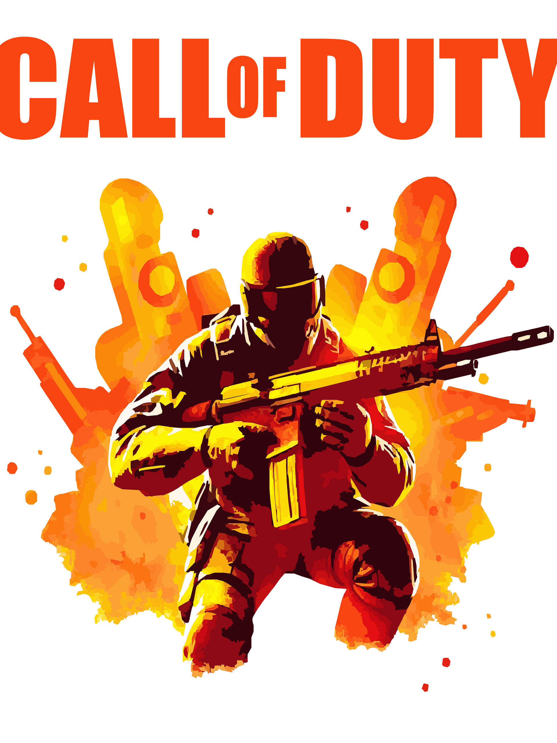 PACK OF 4 CALL OF DUTY Game Design Art INSTANT DOWNLOAD product image (7)