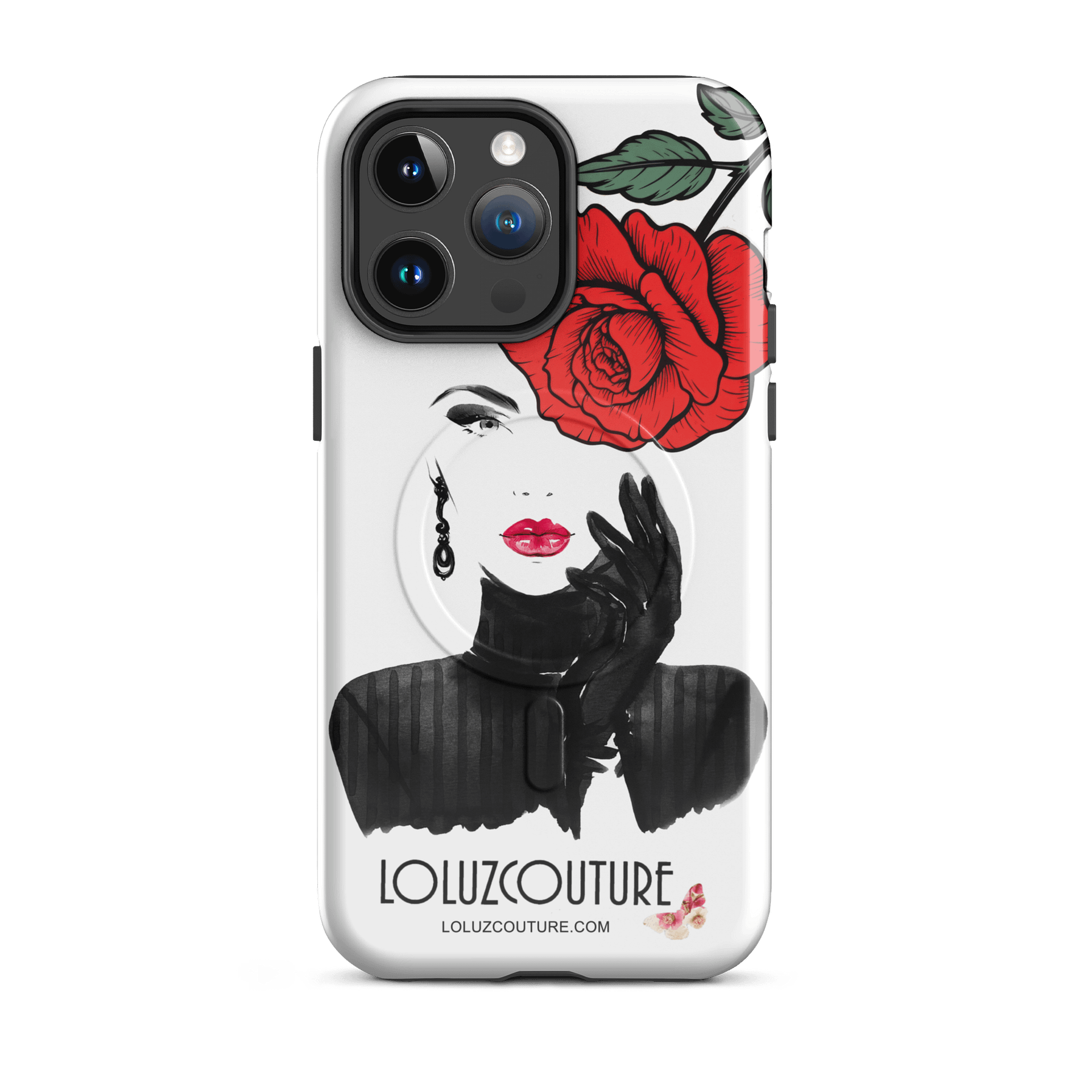 LoluzCouture Red Rose Elegance MagSafe® Tough Case product image (39)