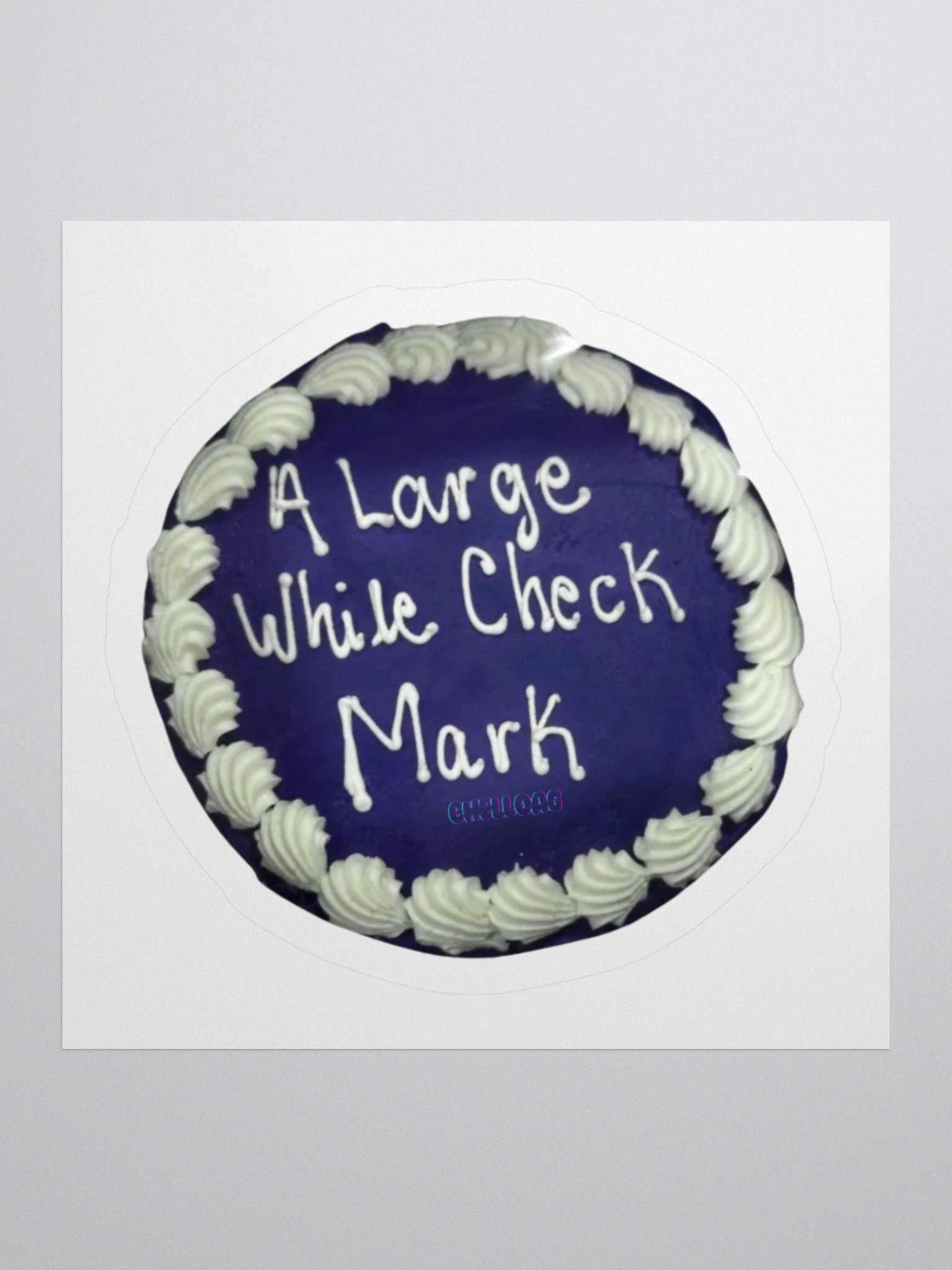 A Large While Check Mark sticker product image (4)