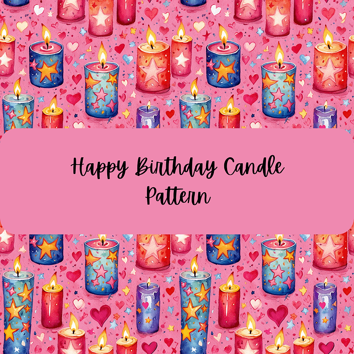 Happy Birthday Candle Pattern product image (1)