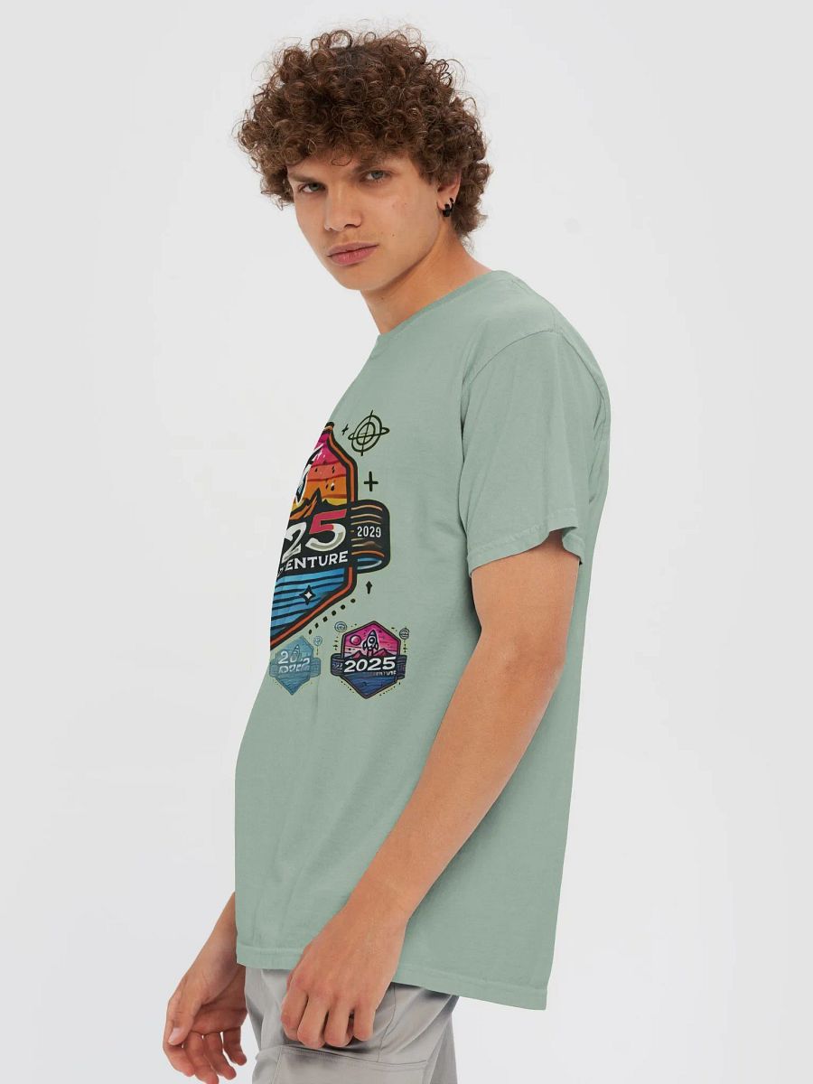 2025 Year of Adventure Illustrated Badge T-Shirt product image (76)