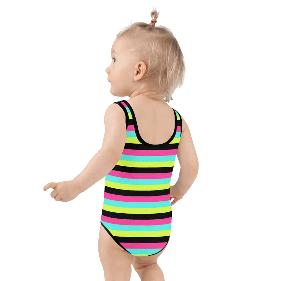 Colorful Swimsuit for Girls with stripes, Leopard Collection product image (4)