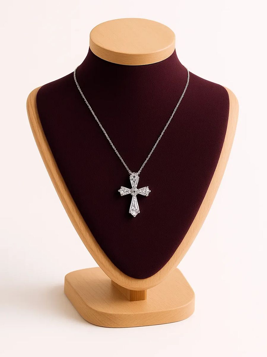 The Celestia Cross Necklace product image (3)