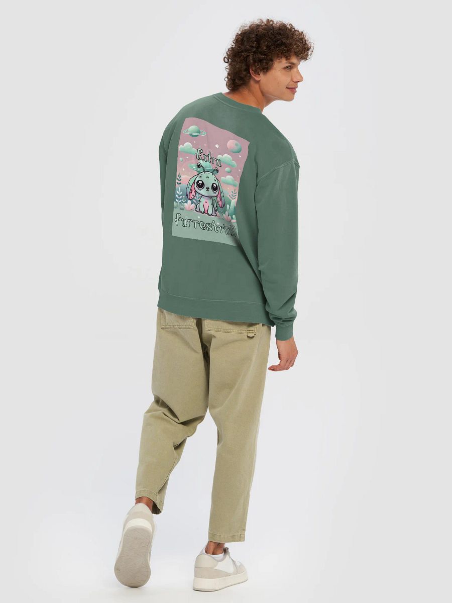 "Extra Furrestrial" Pigment Dyed Sweatshirt product image (42)